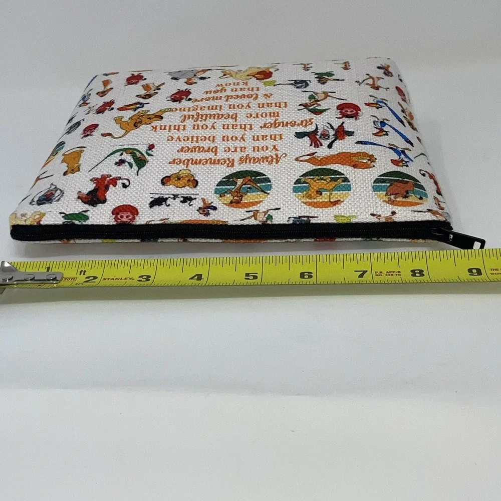 Disney Lion‎ King Bag Hakuna Matata Cosmetic Makeup Zipper Pumba Timon Nala Zazu